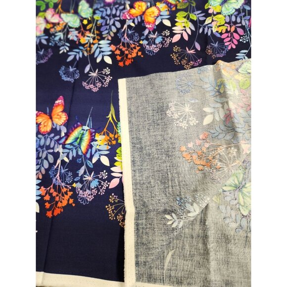 Butterfly Bliss Fabric By Elizabeth Isles For Studio 10 - 100% Cotton Print 44"x - Picture 8 of 10